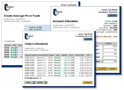 FutureTrade screens