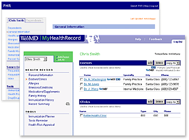 My Health Record - screens